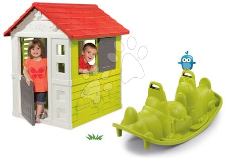 Spielhäuser mit Schaukel - Set Spielhaus Nature Smoby