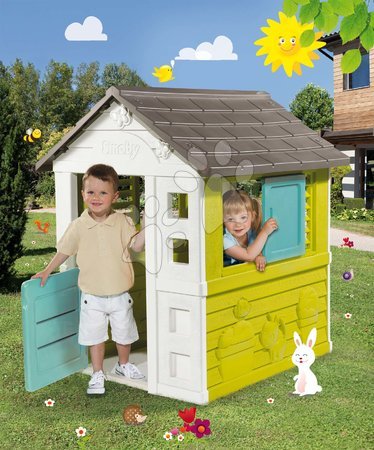 Otroške hišice - Hišica Pretty New Grey Playhouse Smoby _1