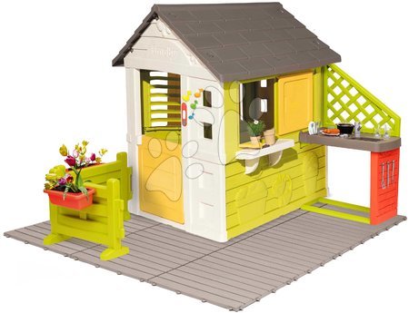 Játékok 2 - 3 éves gyerekeknek - Házikó Pretty Sunny Flowers House Smoby