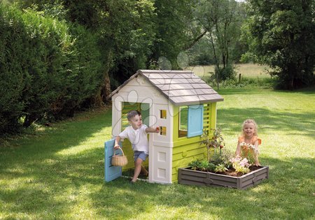 Toboganes con casita - Set tobogán y casita para jardineros Square Toboggan Super Megagliss 2 en 1 Smoby - 8