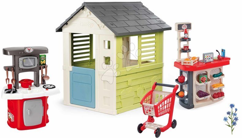 Ab 2 bis 3 Jahren - Set Spielhaus Lovely Smoby