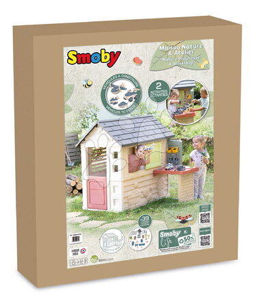 Domki dla dzieci - Domek z warsztatem i 39 akcesoriami Nature Playhouse Workshop Life Smoby - 6