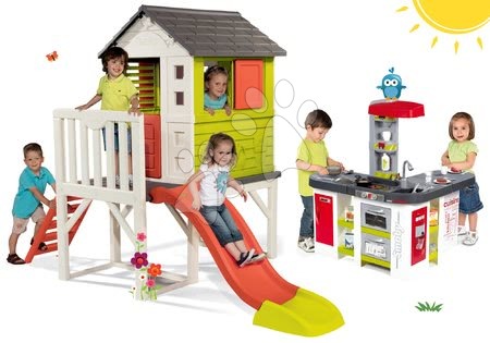 Játékok lányoknak - Szett házikó pilléreken Pilings House Smoby