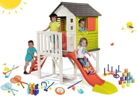 Játékok lányoknak - Szett házikó pilléreken Pilings House Smoby