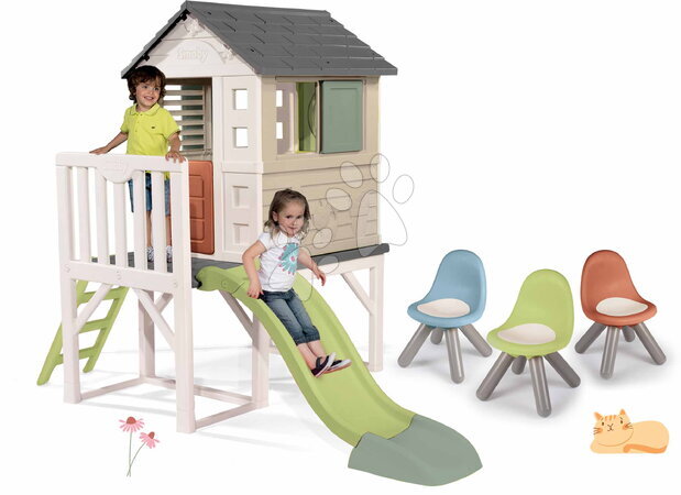 Casette con mobili - Set casetta palafitta con posti a sedere House On Stilts Life Smoby