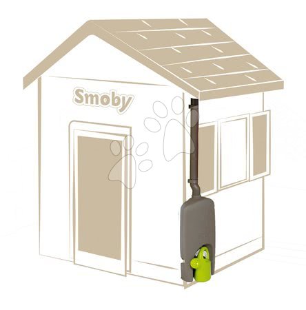 Oprema za kućice - Žlijeb sa sakupljačem kišnice Watter Butt Plus za Smoby_1