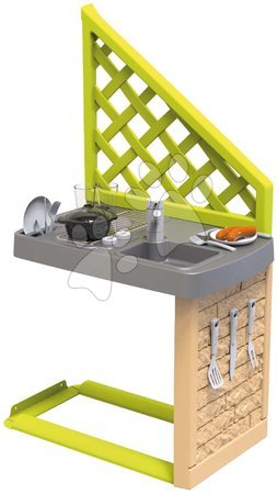 Căsuţe de grădină - Bucătărie de vară cu 17 accesorii Summer Kitchen pentru căsuța Smoby