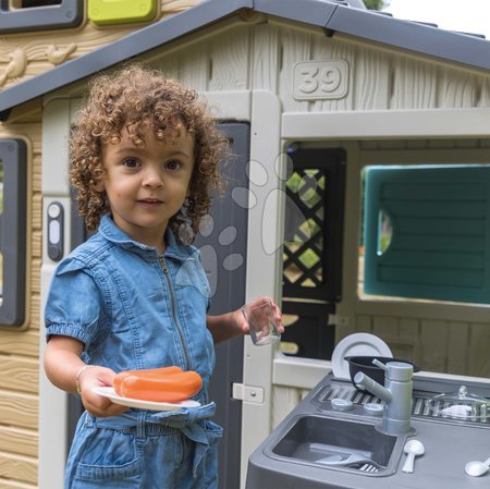 Speziell nur bei uns  - Das Spielhaus Wetterstation mit Küche und Klingel Vier Jahreszeiten 4 Seasons Playhouse Smoby_1