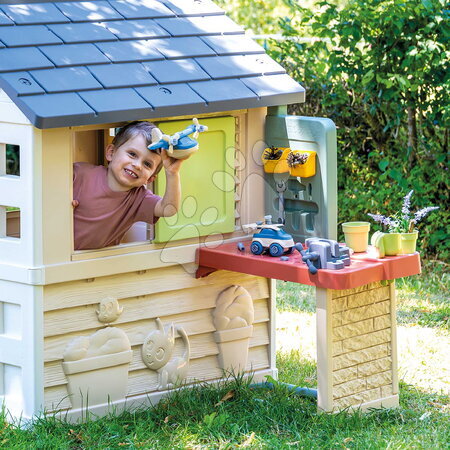 Smoby - Domček so stoličkou pre kuchára Nature Playhouse&Kitchen Life Smoby_1