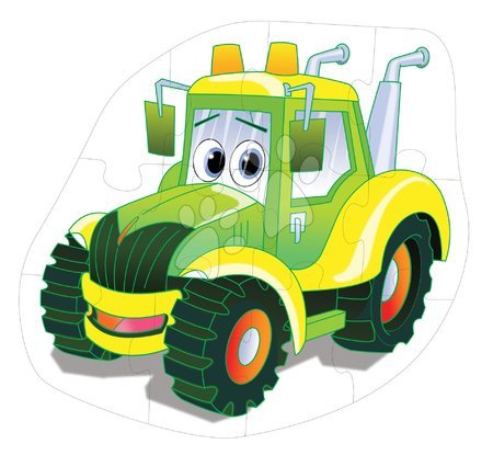 Hračky pre bábätká - Puzzle podlahové traktor Dohány_1
