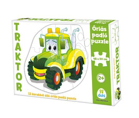 Hračky pro děti od 2 do 3 let - Puzzle podlahové traktor Dohány