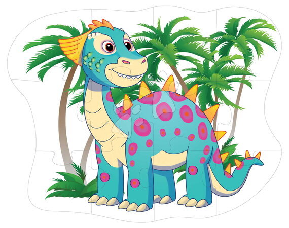 Hračky pro nejmenší | Strana 16 - Puzzle podlahové dinosaurus Dohány_1