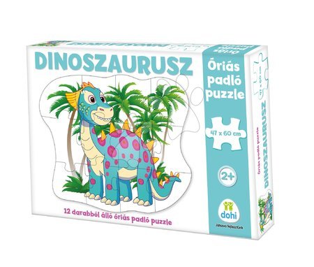 Hračky pre bábätká - Puzzle podlahové dinosaurus Dohány