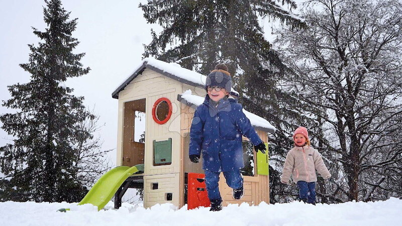 Domečky pro děti - Domeček Dobrodružství s předsíní a skluzavkou Adventure House Life Smoby - 4