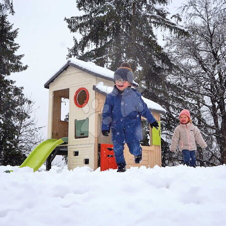 Domečky pro děti - Domeček Dobrodružství s předsíní a skluzavkou Adventure House Life Smoby - 7