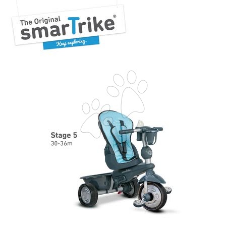 Tříkolky od 10 měsíců - Tříkolka Explorer Blue Blue 5v1 smarTrike - 6