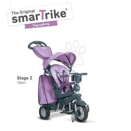Tříkolky od 10 měsíců - Tříkolka Explorer Lila 5v1 smarTrike - 3