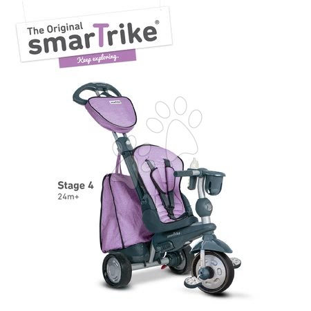 Tříkolky od 10 měsíců - Tříkolka Explorer Lila 5v1 smarTrike - 6