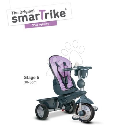 Tříkolky od 10 měsíců - Tříkolka Explorer Lila 5v1 smarTrike - 7