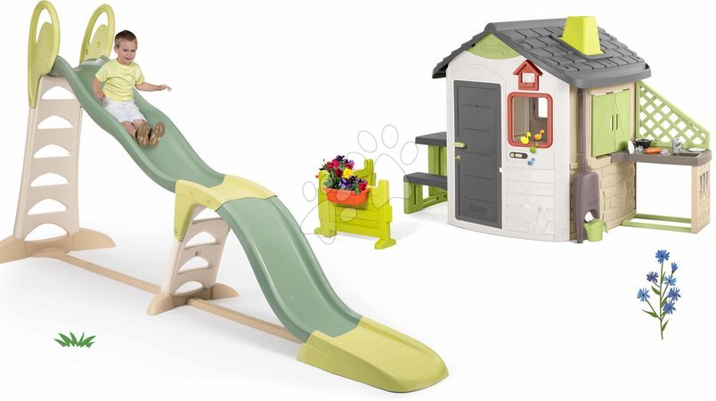 I set - Set scivolo  Toboggan Super Megagliss 2in1 Smoby