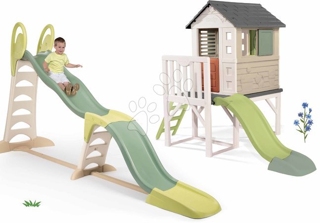 Scivoli con casa - Set scivolo e casetta palafitta Toboggan Super Megagliss 2in1 Smoby