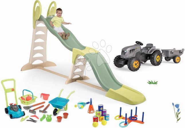 Lots | Page 9 - Set toboggan avec triple vague et tracteur à pédales Super Megagliss 2 en 1 Life Smoby