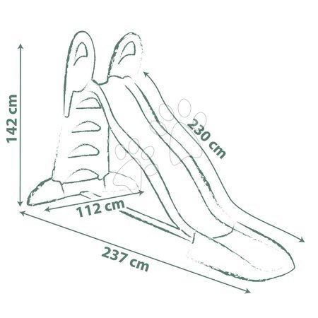 Toboganes para niños - Deslizadero ecológico con fuente y túnel de agua Toboggan XL Slide Green Smoby - 20