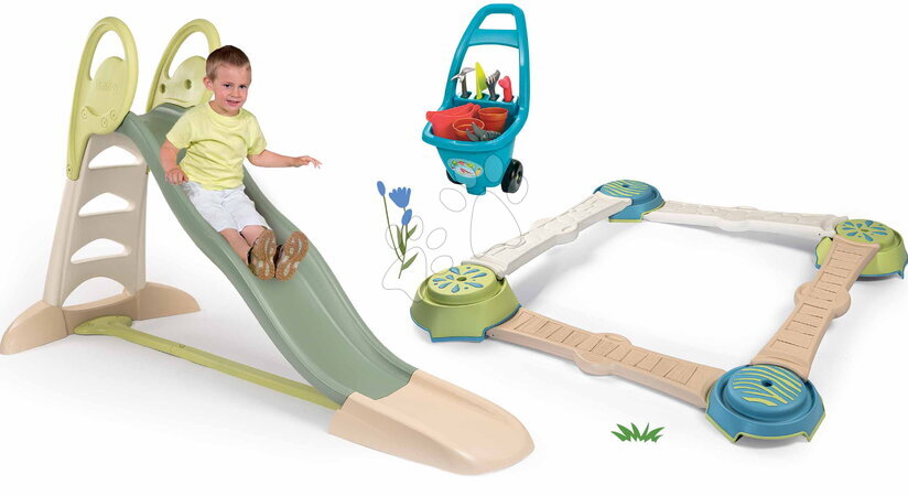 Rutschen-Sets | Seite 2 - Set Rutsche mit Doppelwelle Abenteuerpfad Toboggan XL Life Smoby