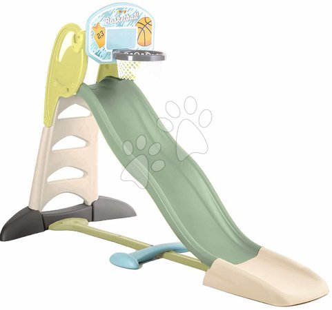 Ab 3 bis 6 Jahren vom Hersteller Smoby - Rutschenset mit doppelter Welle und Basketballkorb Toboggan XL Life Smoby