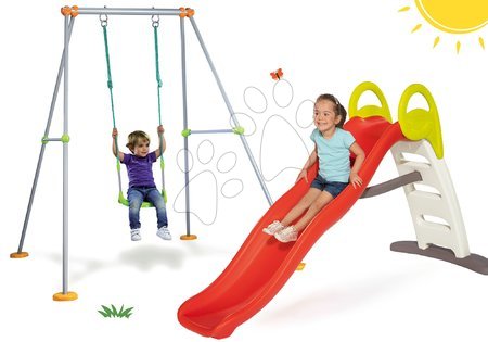 Rutschen Sets - Rutschenset Toboggan Funny Smoby mit Wasser Länge 200 cm