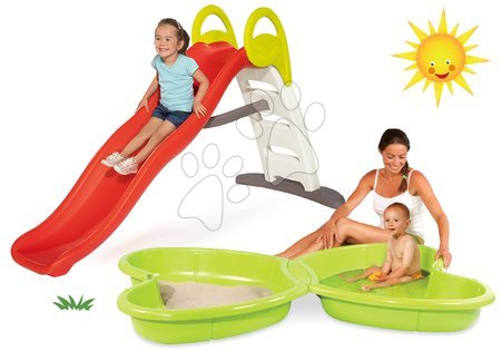 Tobogane cu nisipar - Set tobogan Toboggan Funny Smoby lungime 200 cm