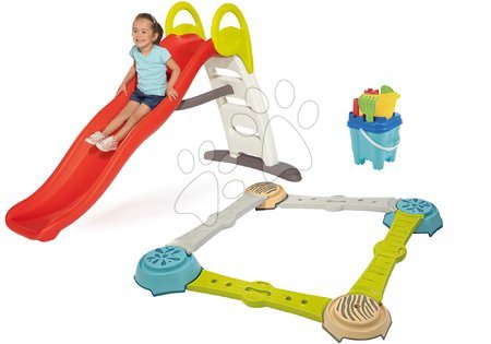 Šmykľavky - Set šmykľavka Toboggan Funny Smoby dĺžka 200 cm