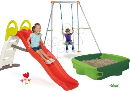 Skluzavky s pískovištěm - Set skluzavka Toboggan Funny Smoby délka 200 cm