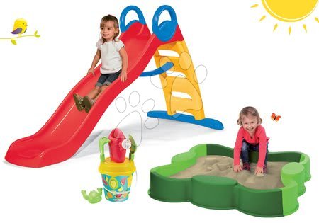 Skluzavky s pískovištěm - Set skluzavka Funny Toboggan Smoby 2 m - 23