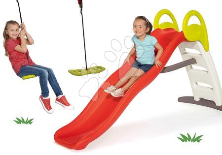 Rutschen Sets - Rutschenset mit Springbrunnen Funny Double Toboggan 2 Meter Smoby