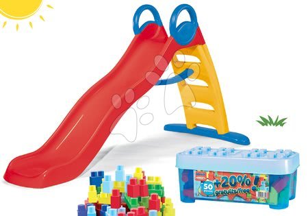 Skluzavky pro děti - Set skluzavka s vodotryskom Funny Double Toboggan Smoby - 37