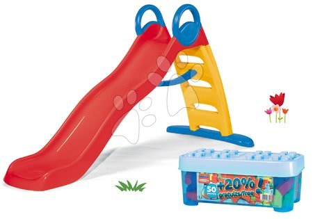 Skluzavky pro děti - Set skluzavka s vodotryskom Funny Double Toboggan Smoby - 28
