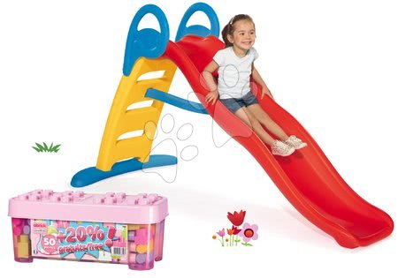 Rutschen Sets - Rutschenset mit Springbrunnen Funny Double Toboggan Smoby - 35