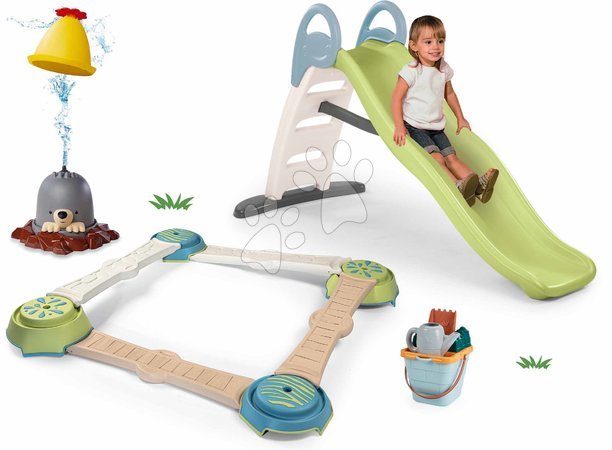 Spielzeug-Sets zum Vorteilspreis vom Hersteller Smoby - Set Rutsche mit doppelter Welle und Abenteuerweg Toboggan Life Smoby