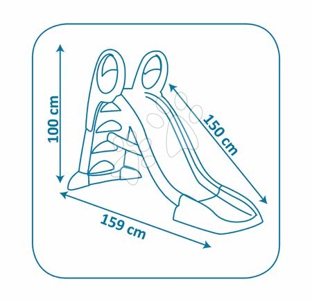 Tobogani za djecu  - Tobogan Toboggan KS Smoby s vodom dužine 150 cm - 4