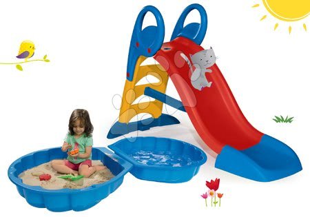 Tobogane cu nisipar - Set tobogan Toboggan KS Smoby