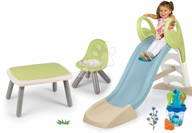 Rutschen für Kinder  vom Hersteller Smoby - Set Rutsche mit Wasser-Spiel und Tisch mit Stuhl Toboggan GM Slide Life Smoby