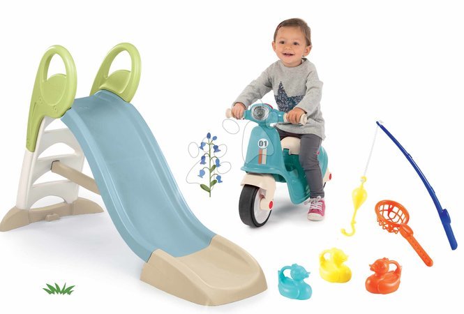 Sets vom Hersteller Smoby | Seite 31 - Set Rutsche mit Wasserspiel und Rutschfahrzeug Motorrad Toboggan GM Slide Life Smoby