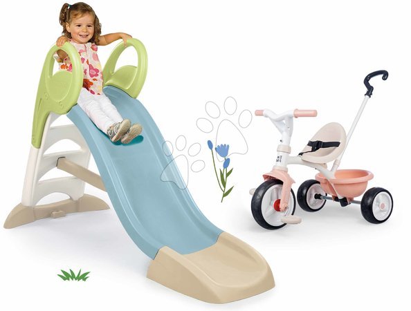 Sets vom Hersteller Smoby | Seite 30 - Set Rutsche und rosa Dreirad mit Freilauf Toboggan GM Slide Life Smoby