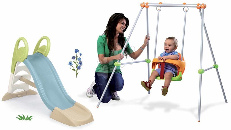 Rutschen mit Schaukel - Set Rutsche und Schaukel mit Metallkonstruktion Toboggan GM Slide Life Smoby - 8