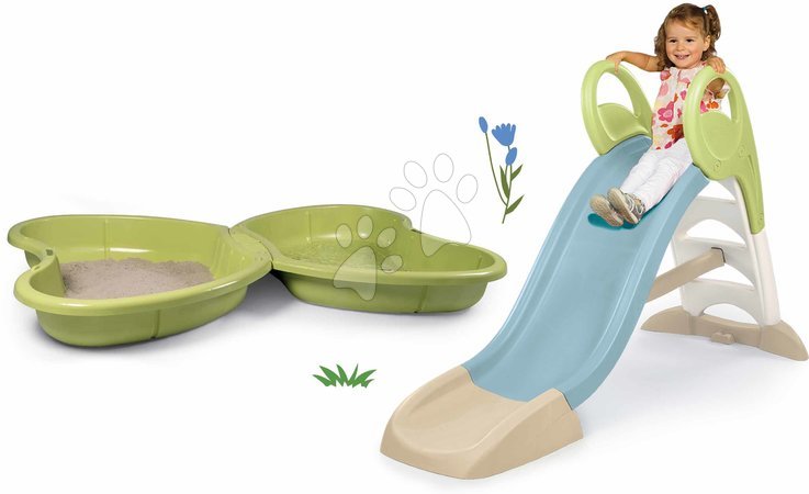 Sets vom Hersteller Smoby | Seite 33 - Set Rutsche und Sandkasten Schmetterling mit Wasserfontäne Toboggan GM Slide Life Smoby