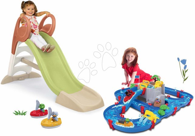 Rutsche mit Wasserbahn - Set Rutsche Toboggan KS mit Wasser Länge 150 cm Smoby