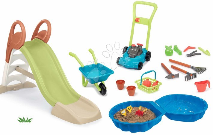 Sets vom Hersteller Smoby | Seite 31 - Set Rutsche mit Wasserspiel und Sandkasten Muschel KS Slide Life Smoby