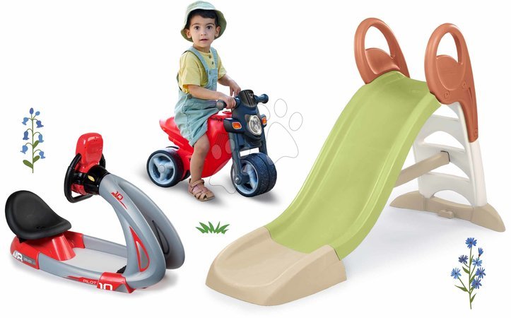 Rutschen-Sets | Seite 2 - Set Rutsche KS Slide Life mit Wasserspiel und elektronischem Simulator Smoby