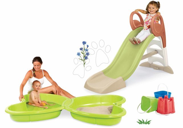 Sets vom Hersteller Smoby | Seite 33 - Set Rutsche mit Wasserspiel und Sandkasten Schmetterling KS Slide Life Smoby